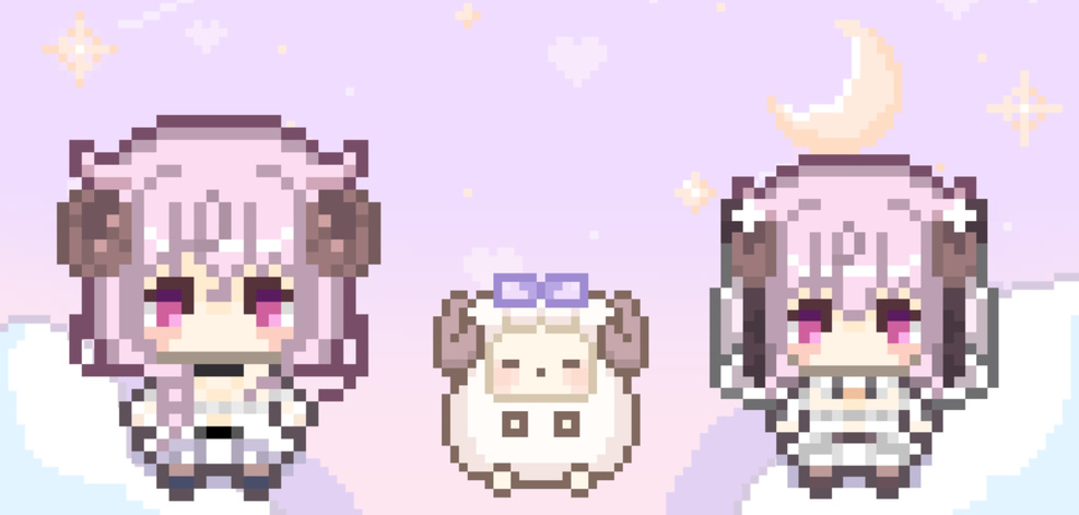 羊娘めめ ドット絵